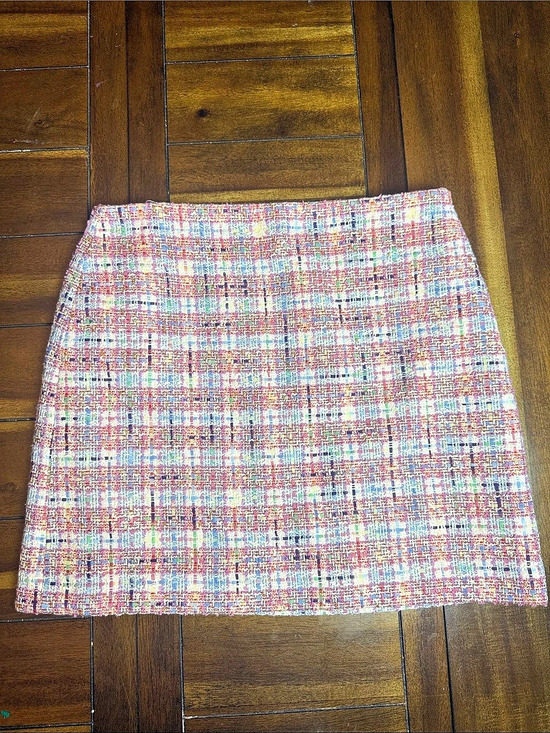 LOFT Dresses & Skirts - LOFT Mini Skirt Pink & Blue Size 10 Like New